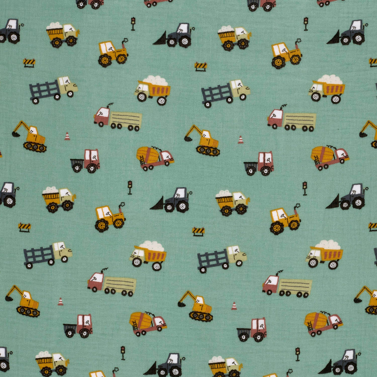Image with Muslin-Machines and Tractors – available online at Charlotte’s Fabrics