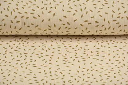 Muslin small leaf motif 125 g/m²