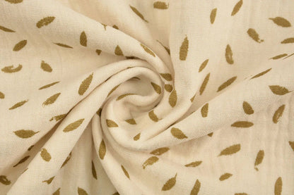 Muslin small leaf motif 125 g/m²