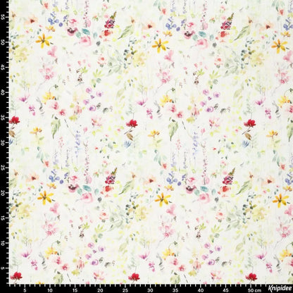 Muslin - flower meadow 120 g/m²