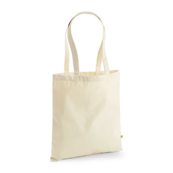 Image of an organic cotton tote bag 38 × 42 cm 260 g/m² – available at Šarlotes audumi
