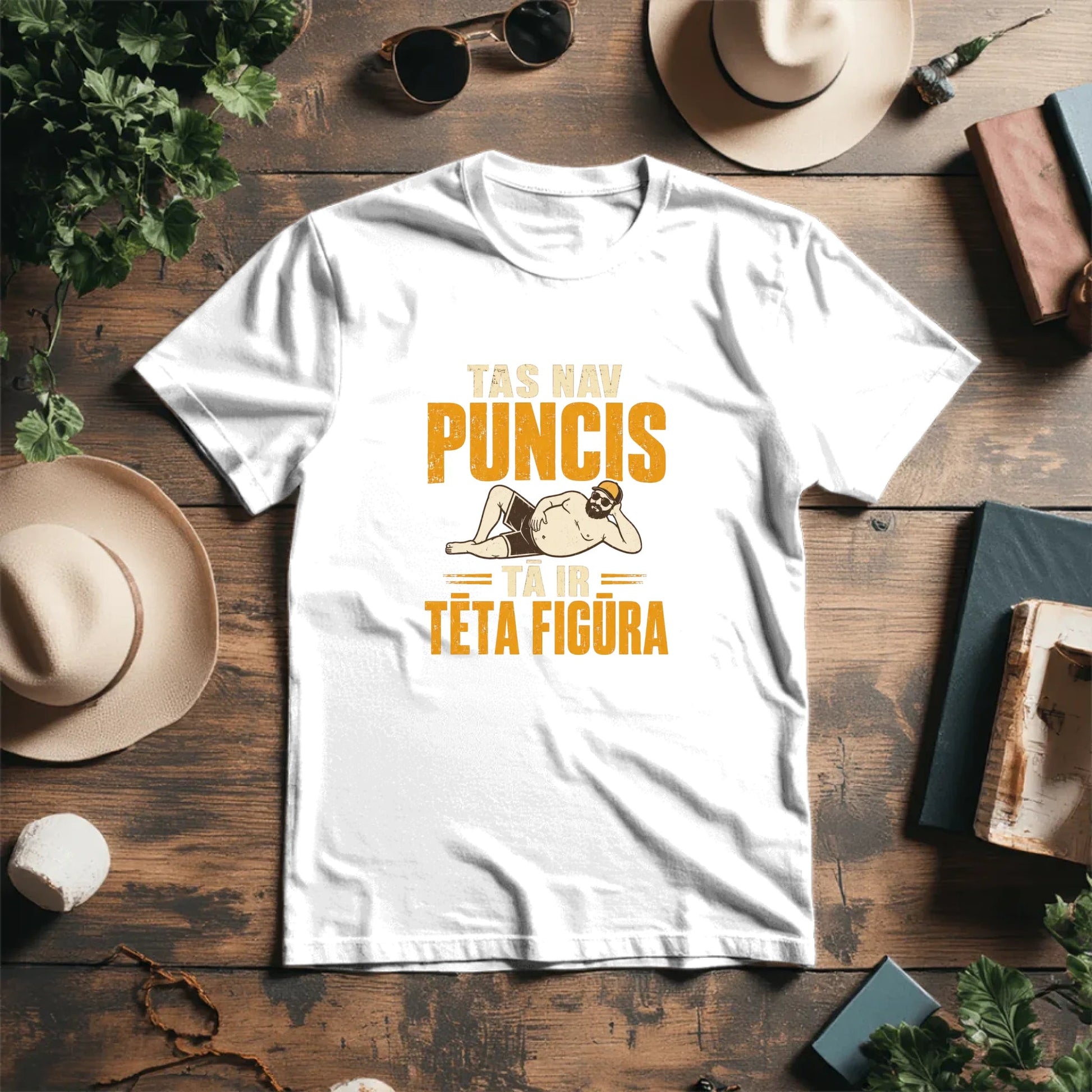 Image avec T-shirt en coton biologique « Ce n’est pas un ventre, c’est la silhouette de papa ! » – disponible en ligne chez les tissus de Charlotte