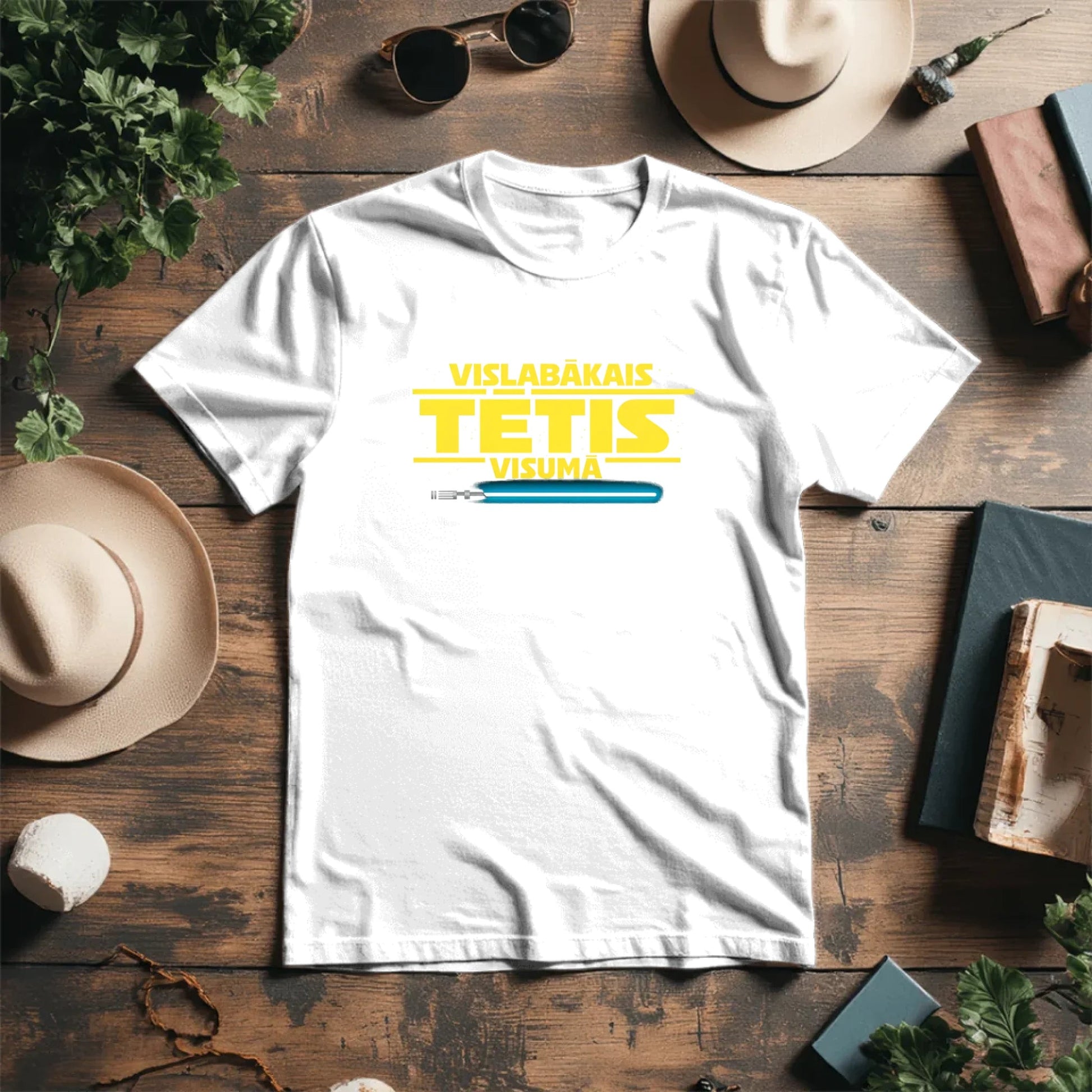 T-shirt en coton biologique « Le meilleur papa de l’univers » – disponible en ligne chez Šarlotes audumi