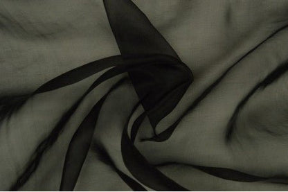 organza - black 25 g/m²