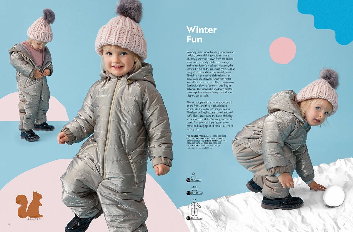 Image of OTTOBRE design Kids Winter – an English-language children's sewing pattern magazine – available online at Charlotte's Fabrics