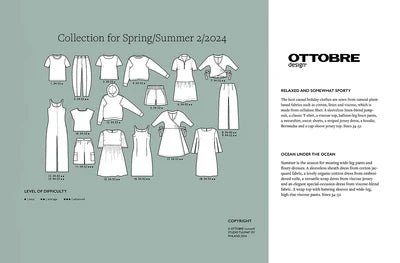 Image of OTTOBRE design Woman 2/2024 – women's clothing pattern magazine in English – available online at Šarlotes audumi