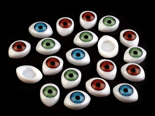 Image avec yeux ovales en plastique 12x17 mm – disponibles chez Šarlotes audumi