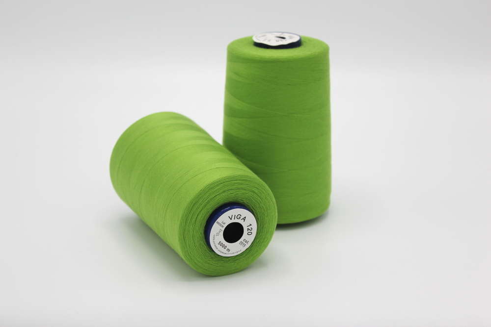 Image with Overlock Thread 5000 m - green col.0203 – available at Charlotte's Fabrics