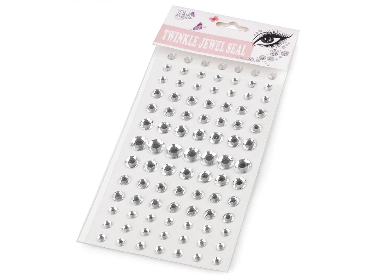 Attache avec des strass autocollants de différentes tailles 6–12 mm – disponible en ligne chez Šarlotes audumi