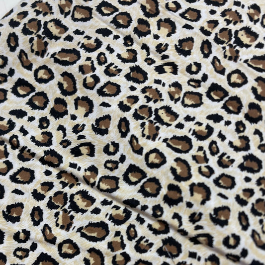 Pēdējais gabaliņš - Premium 100% kokvilnas audums - leopards 135 g/m² - 25cm