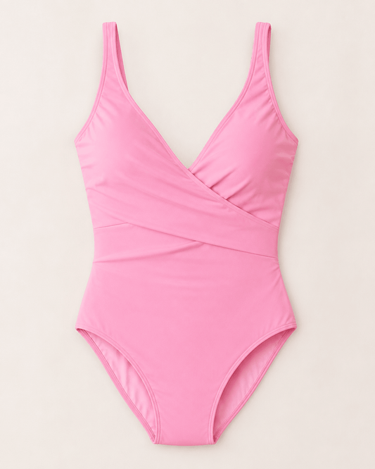 Image du tissu de maillot de bain UPF 50+ résistant au chlore, rose, disponible en ligne chez Šarlotes audumi
