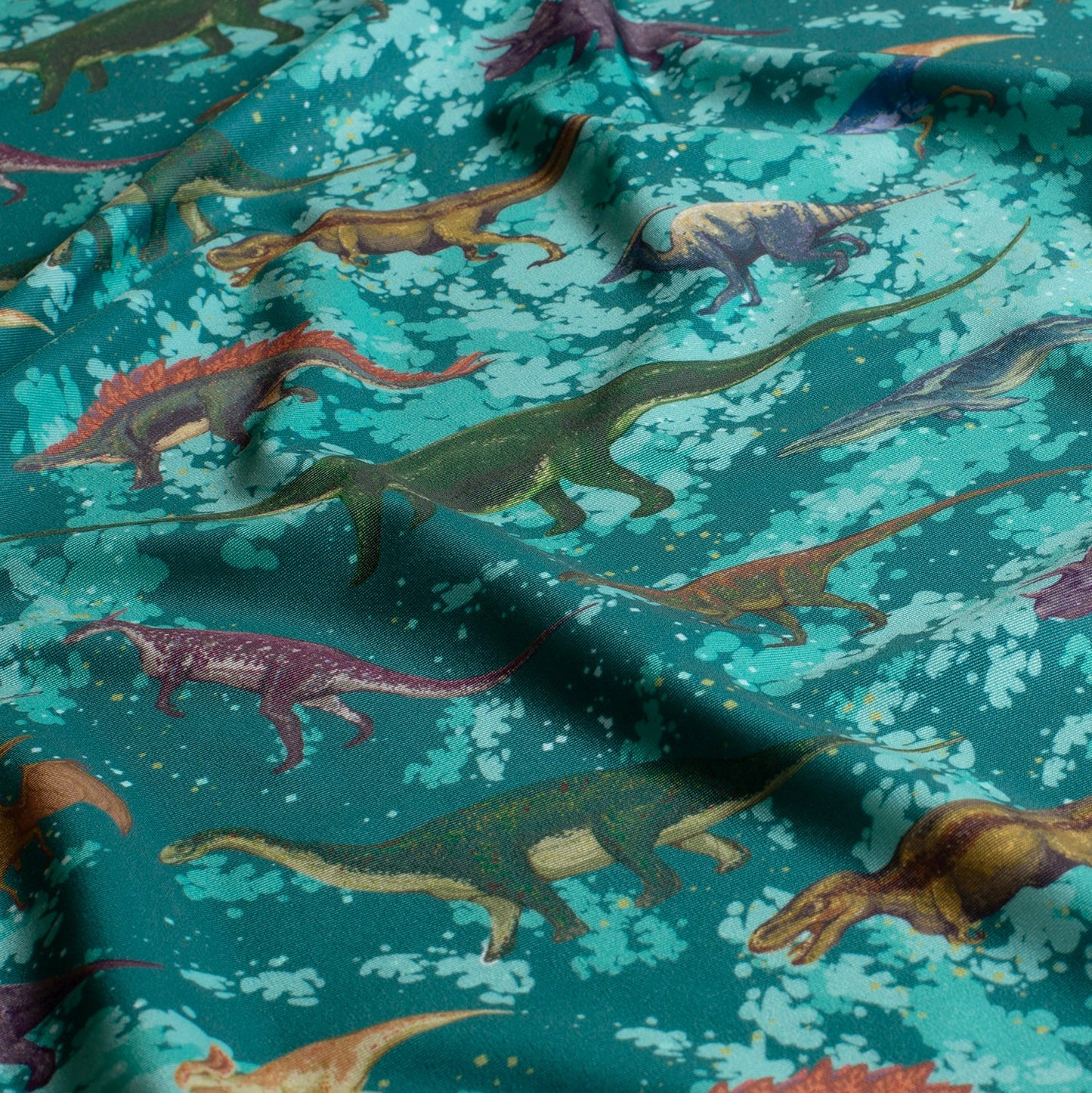 Image of swimsuit lycra fabric with UPF50 protection – dino 200 g/m² – available at Šarlotes audumi