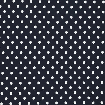 Image of swimsuit lycra fabric - polka dots on dark blue 155 g/m² – available at Šarlotes audumi
