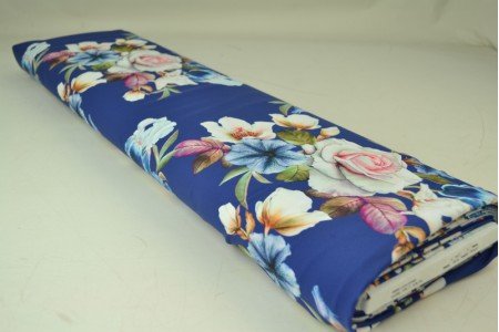 Image of swimwear lycra fabric - roses 220 g/m² – available at Šarlotes audumi