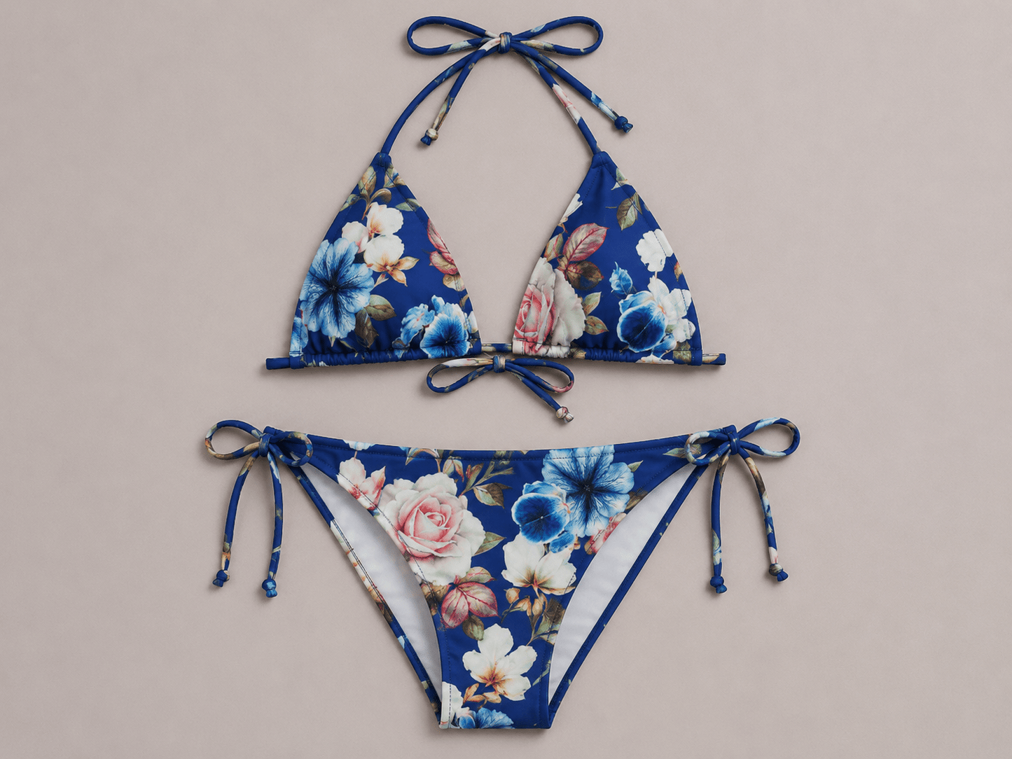 Image of swimsuit lycra fabric - roses 220 g/m² – available at Charlotte's Fabrics