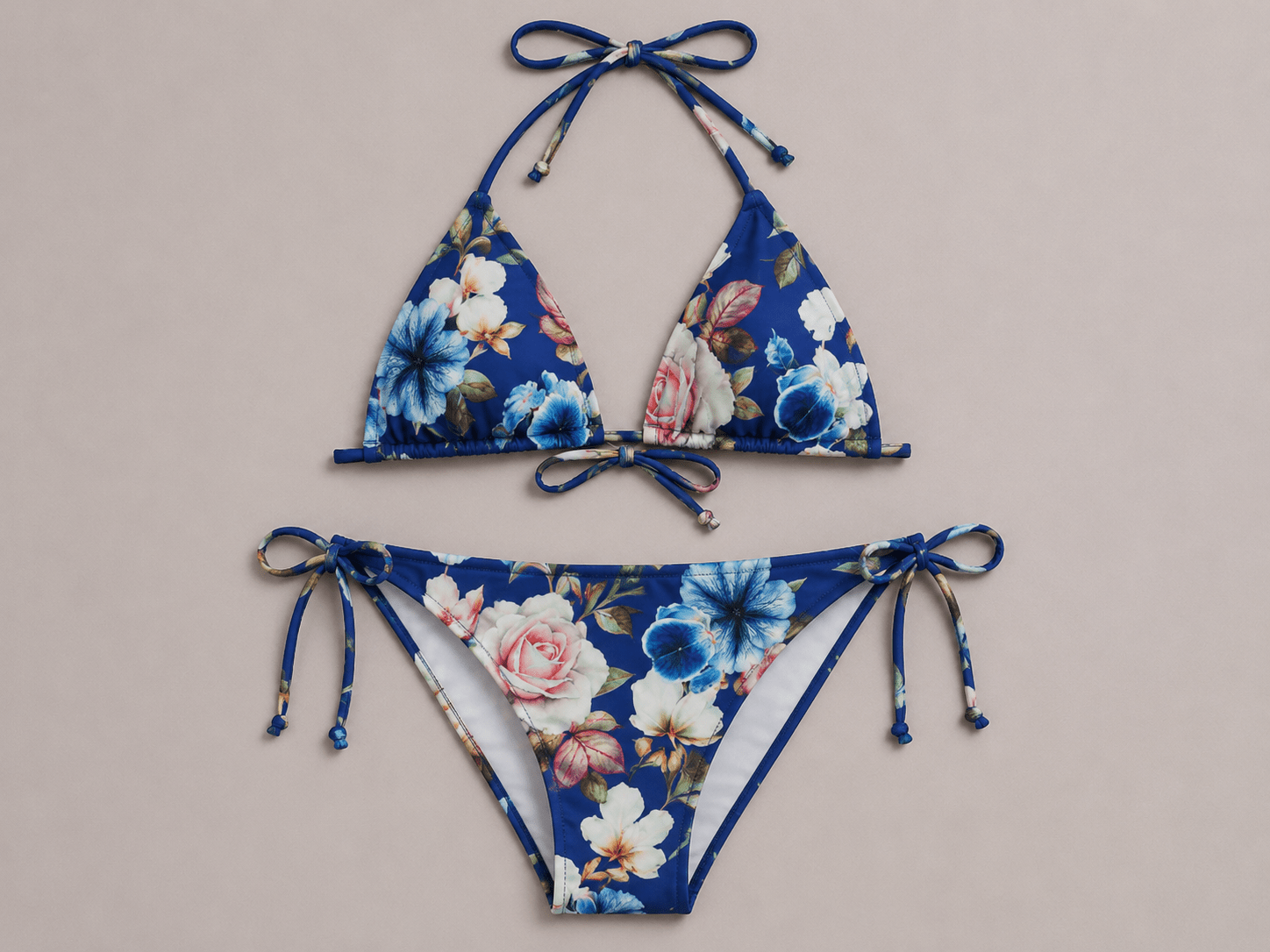 Image of swimsuit lycra fabric - roses 220 g/m² – available at Charlotte's Fabrics
