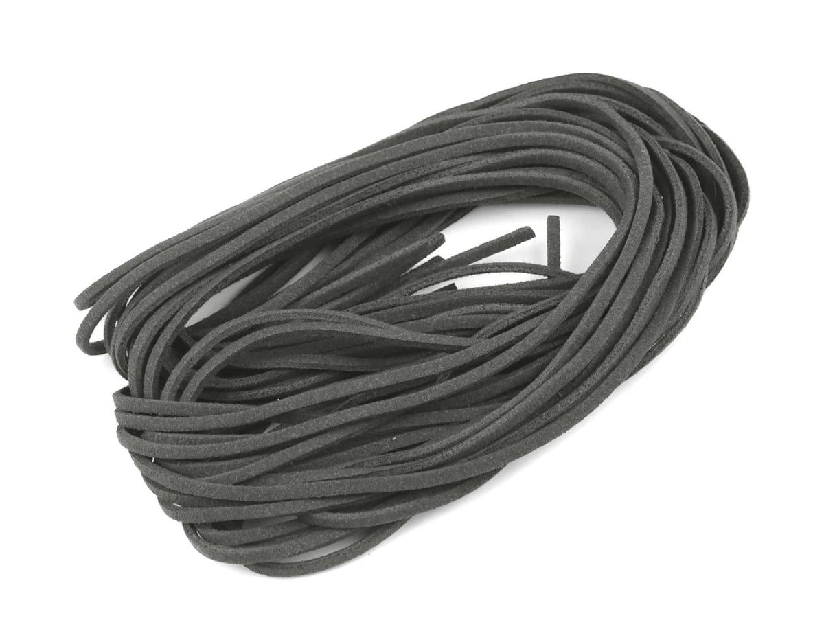 Image of 3 mm flat faux leather cord – for jewelry and crafts – available online at Šarlotes audumi