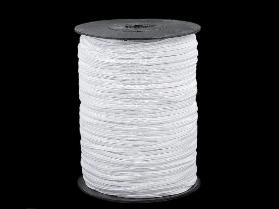 Caoutchouc plat - 3 mm blanc