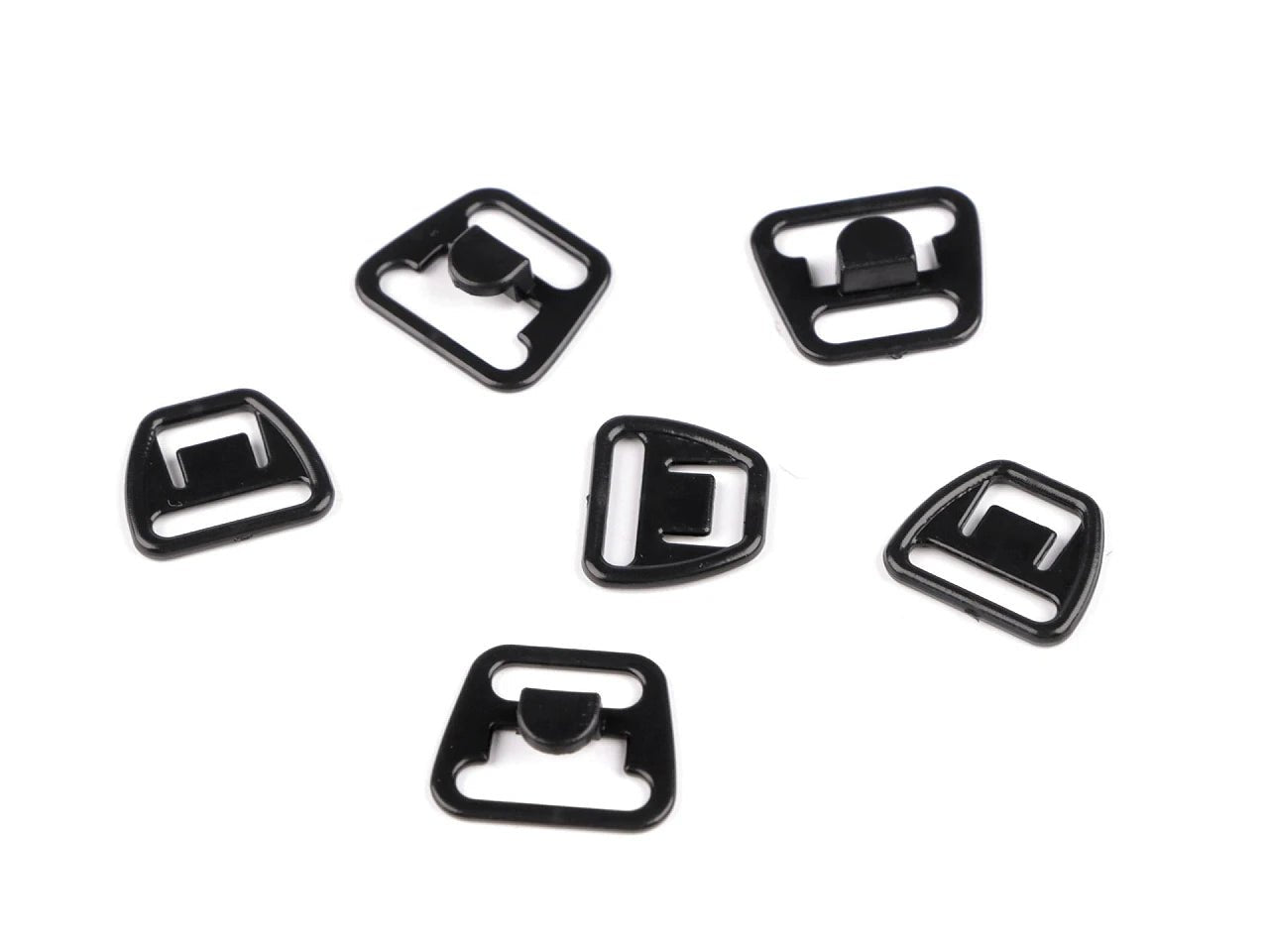Image avec fermoirs en plastique pour soutiens-gorge |12 mm, paquet de 10 pièces – disponible chez Šarlotes audumi