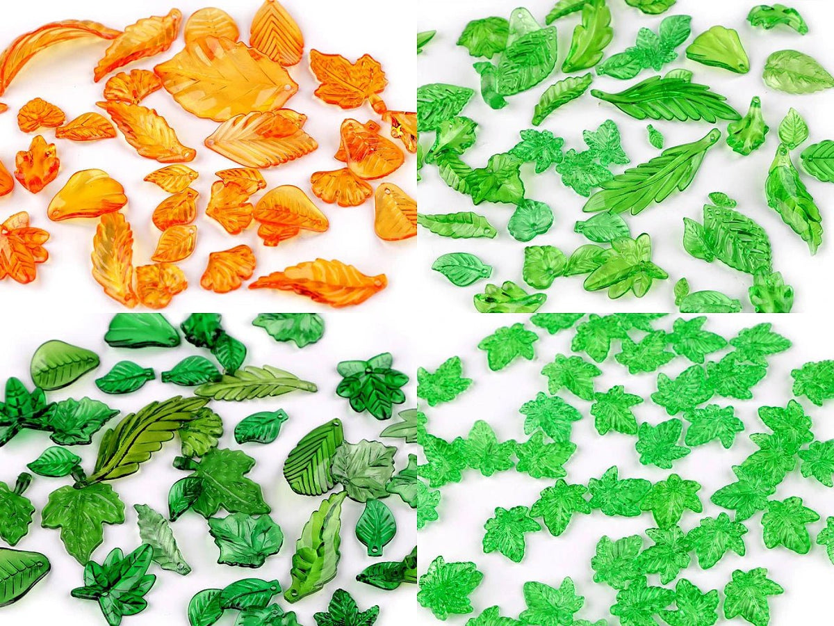 Attēls ar Plastmasas lapiņu pērlītes – dažādu formu un izmēru MIX – pieejams internetā Šarlotes audumi