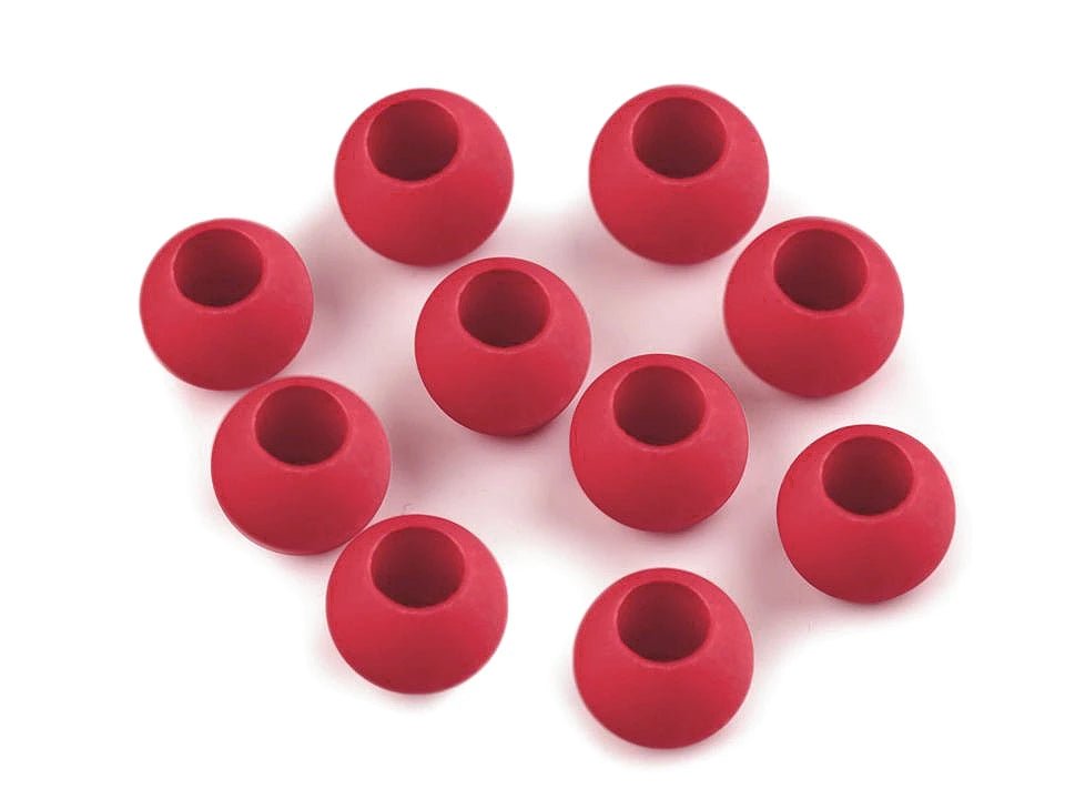Matte plastic beads 10x12 cm|20 pcs.|assorted colors