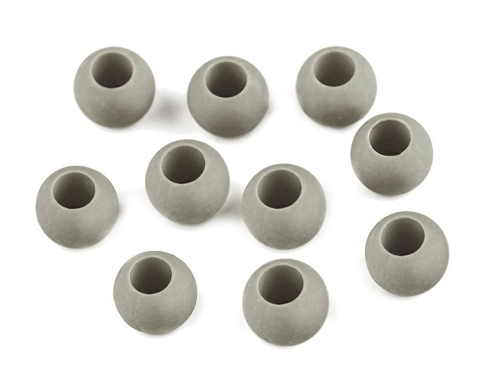Perles mates en plastique 10x12 cm|20 pièces|de couleurs variées