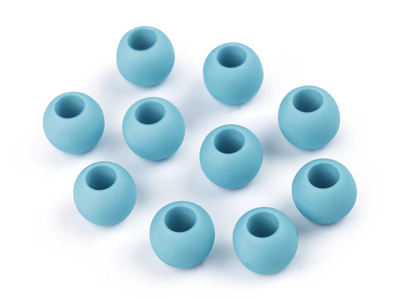Matte plastic beads 10x12 cm|20 pcs.|assorted colors
