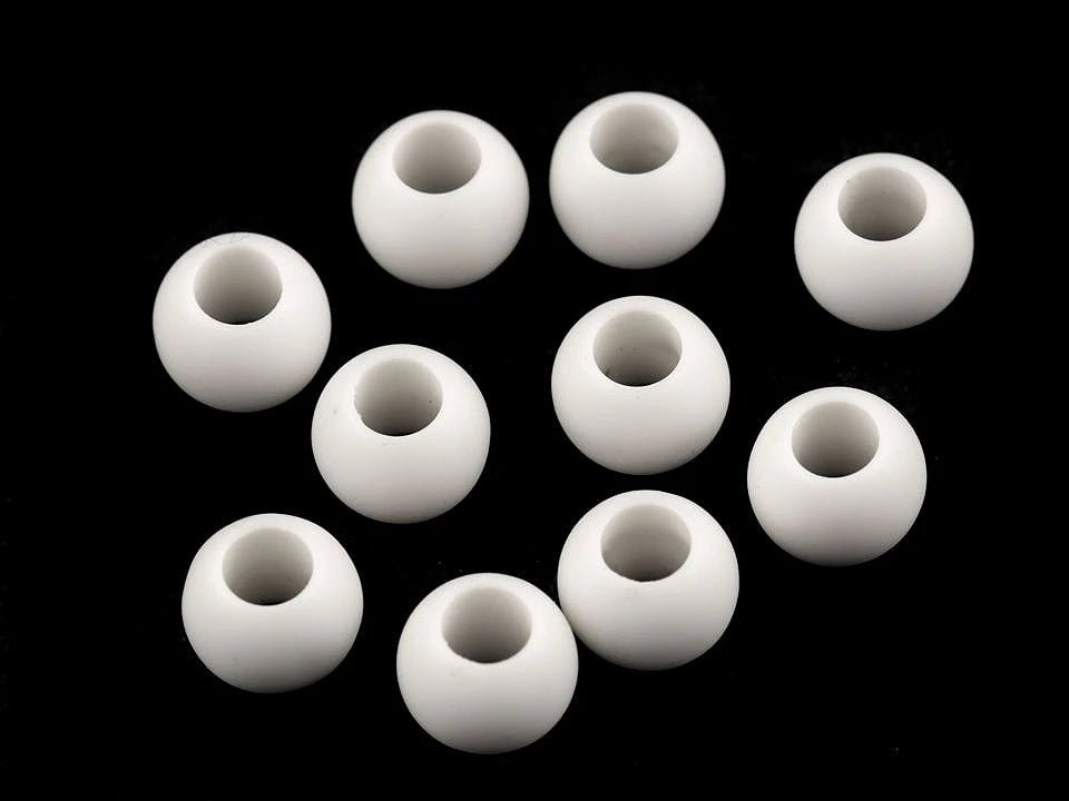 Matte plastic beads 10x12 cm|20 pcs.|assorted colors