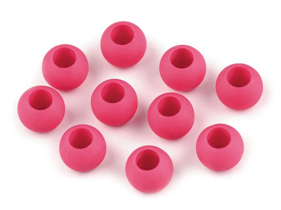 Perles mates en plastique 10x12 cm|20 pièces|de couleurs assorties