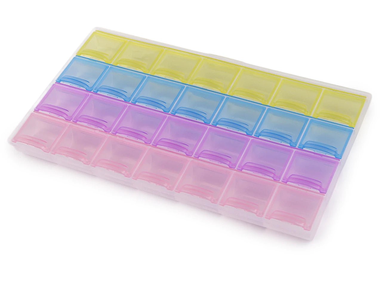Image de boîte organisatrice en plastique 12 × 21,5 × 2 cm – disponible chez Šarlotes audumi