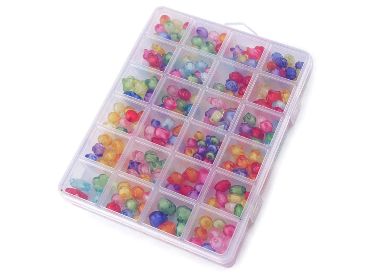 Plastic bead set in a box |Ø 8–15 mm | 220 pcs.