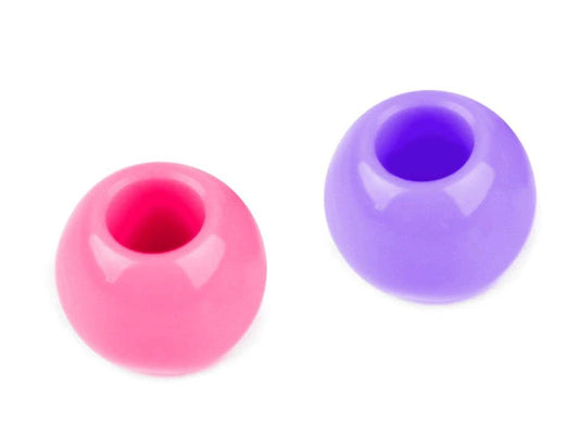 Attēls ar Plastmasas pērlītes 8×10 mm pasteļtoņos – mix – pieejams Šarlotes audumi