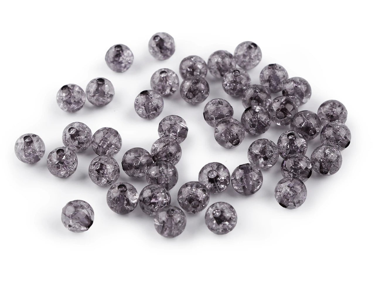 Perles en plastique Ø8 mm 30 g | de teintes variées