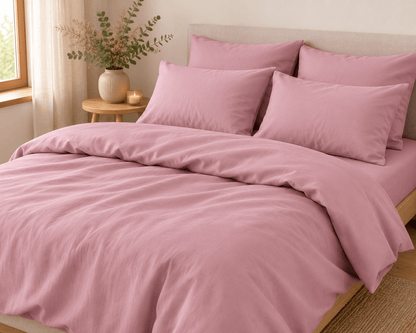 Image de tissu en coton 100 % large – vieux rose, 220 cm – disponible en ligne chez Šarlotes audumi