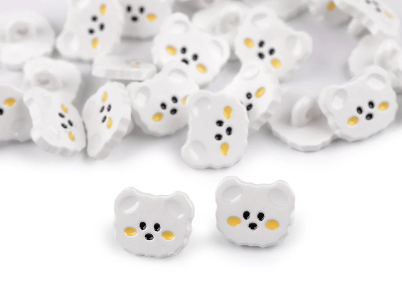 Image de boutons à pied 15 mm chats|teintes variées – disponible chez Šarlotes audumi