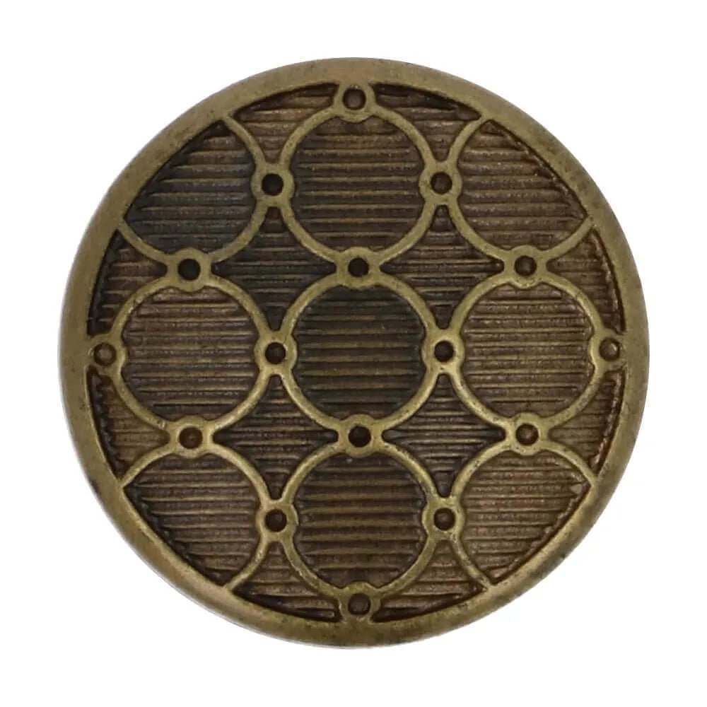 Image with a button on a stem 15 mm - gold-colored – available at Šarlotes audumi