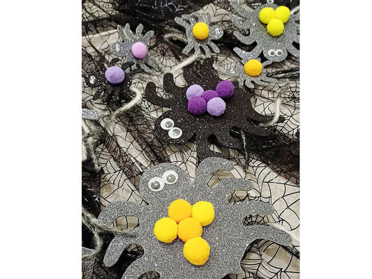 Image of pom poms Ø25 mm for decorating and crafts, 100 pcs. – available at Šarlotes audumi