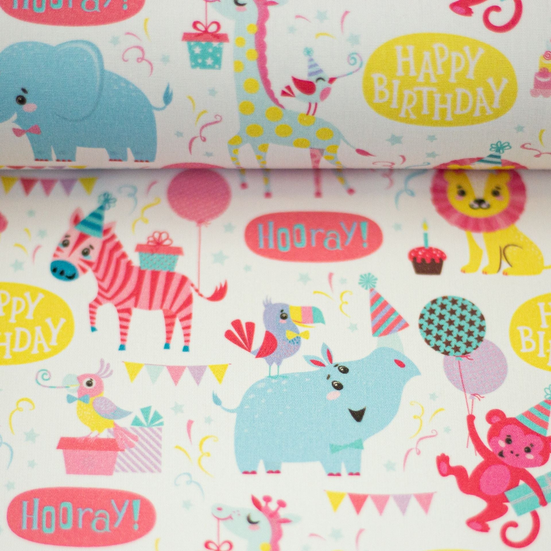 Image of Premium 100% cotton fabric - African animals 130 g/m² – available at Šarlotes audumi