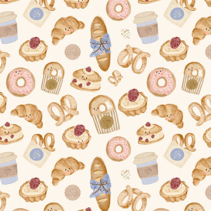 Image of premium 100% cotton fabric beret in Paris – available online at Charlotte Fabrics