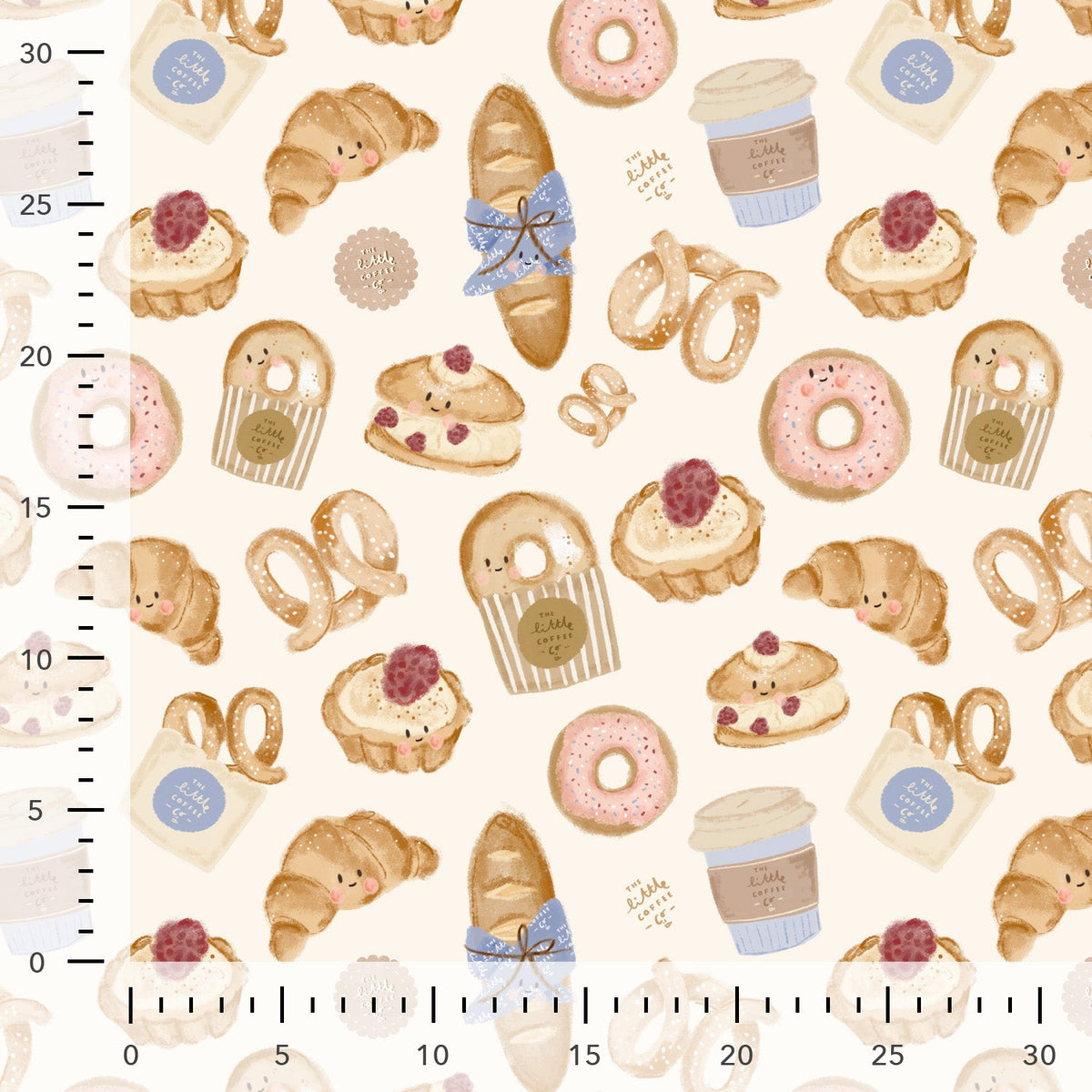 Image of premium 100% cotton fabric beret in Paris – available online at Charlotte Fabrics