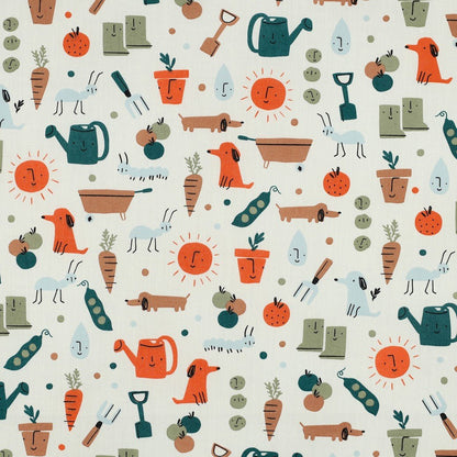Image of premium 100% cotton fabric - garden life - available online at Charlotte's Fabrics