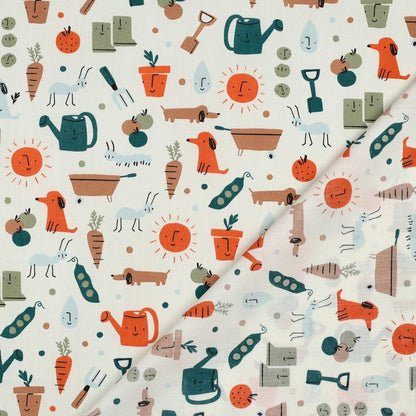 Image of premium 100% cotton fabric - garden life - available online at Charlotte's Fabrics