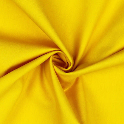 Premium 100% cotton fabric - yellow 125 g/m²