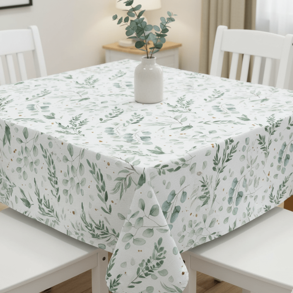 Image of Premium 100% cotton fabric - eucalyptus leaves 115 g/m² – available at Šarlotes audumi