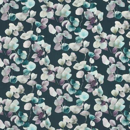 Image with Premium 100% cotton eucalyptus fabric in petrol – available online at Šarlotes audumi