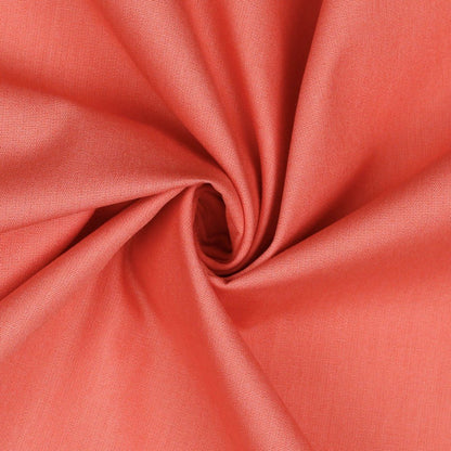 Premium 100% cotton fabric - coral 125 g/m²