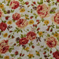 Premium 100% kokvilnas audums - retro rozes 115 g/m²