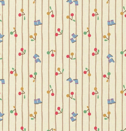 Image of premium 100% cotton fabric - playful spring pattern 115 g/m² – available at Charlotte's Fabrics