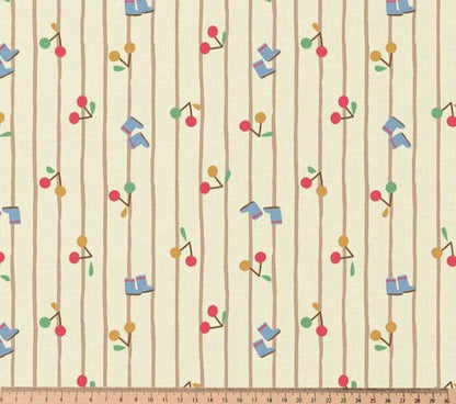 Image of premium 100% cotton fabric - playful spring pattern 115 g/m² – available at Charlotte's Fabrics