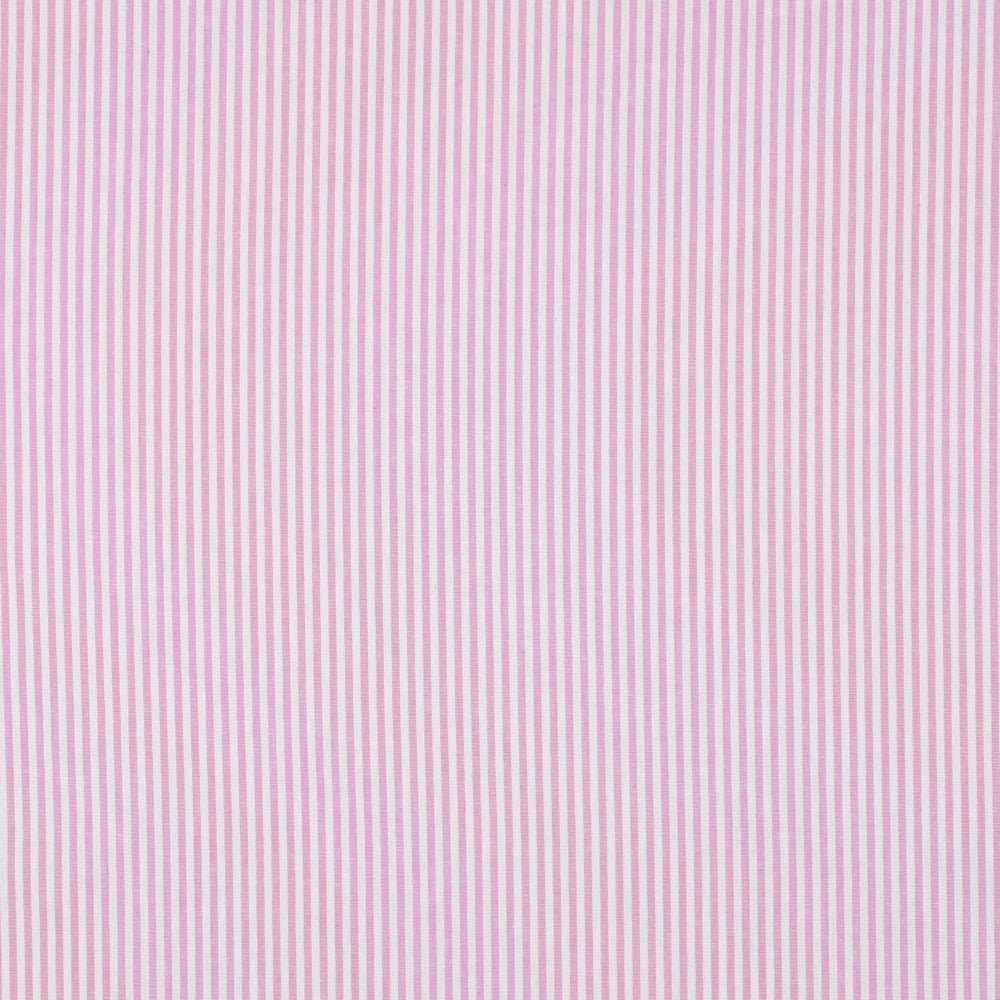 Premium 100% cotton fabric with 3 mm pink lines, 110 g/m² – available at Šarlotes audumi
